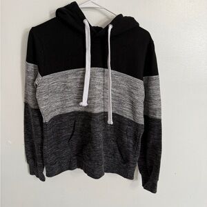 Reflex Black and White Hoodie